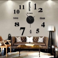 ZZOOI Frameless Diy Wall Mute Clock 3d Mirror Surface Sticker Home Office Decor Mute-clock Mirror Office-decor Surface-sticker Framele