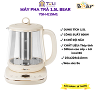 Máy pha trà siêu tốc Bear-YSH-E15M1 Công suất 800W Dung tích 1.5L lõi lọc INOX 316 8 chức năng  Bảo 