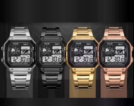 Jam Tangan Kasual Pria Digital Rantai / Jam Tangan Pria QQ Digital Anti Air Tali Rantai / Jam Tangan