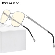 FONEX ป้องกันแสงสีฟ้าแว่นตาผู้หญิงและผู้ชายใหม่สแควร์สายตา Bluelight บล็อกแว่นตาไร้สาย FAB020