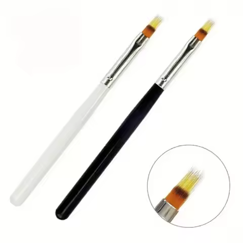 1-2pcs Nail Tools Nail Brush Serrated Powder Bar Black Bar Nail Pen Nail Pen Gradient Pen Nail Brush