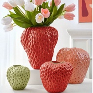 1pc Strawberry Vase, Dried Flower Vase, Ornamental Vase, Colourful Home Deco, Eclectic Decor, Quirky