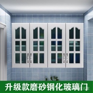 《Delivery within 48 hours》Kitchen Hanging onto the Cabinet Wall-Mounted Top Cabinet Wall Cupboard Simple Bathroom Glass Door Balcony Closet Bedroom Wall Cabinet Locker HP8F