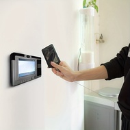 1 PC PU Leather ID Card Holder Work Card Access Card Holder Meal Card Easy Snap Stretch Card Holder