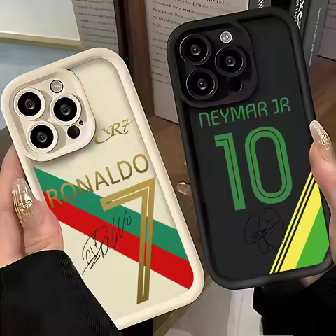 Football Number 7 10 Phone Case for iPhone 16e 16 15 14 13 12 11 Pro Max Mini XR XS X 7 8 6 6s Plus 