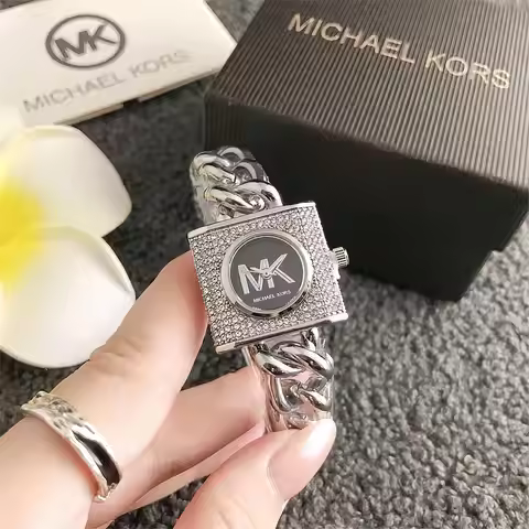 Michael Kors women's mini watch face bag with stylish small buckle, a chic multi-use bag