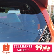 Car Sticker Decals Bible Verse Delight Yourself in The Lord Psalm 37:4 Size 5.6 by 4.3"