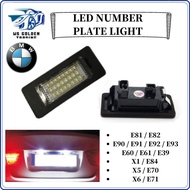 2pcs LED Number License Plate Light No Error 18SMD LED lamp for BMW E81 E82 E90 E91 E92 E93 E39 E60 