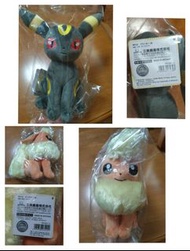 Pokemon 毛公仔 月亮伊布 火伊布