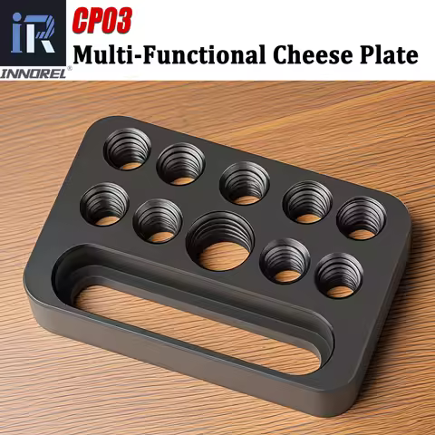 INNOREL CP03 Multi-Functional Cheese Plate with 1/4" & 3/8" Threads,Porous Connection Quick Installa