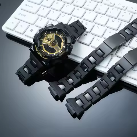 Men's Composite Plastic-Steel Bezel Strap Conversion Kit for Casio G-SHOCK GA110, GA100, GA120, GA70