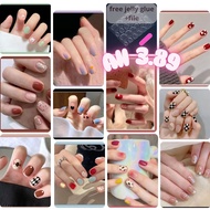 All for one price 3.89 10 Pcs handmade press on nail, short nails,custom style also available, Reuse