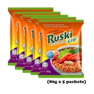 RUSKI Instant Noodles Tom Yam KAW (80gx5) Halal Malaysia