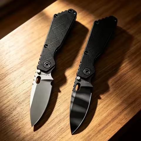 Strider SNG D2 Steel Pocket Knife Titanium+G10 Handle Outdoor Folding Knife Men's Gifts Camping Hiki