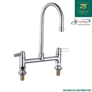 TOP RINSE ก๊อกคอหงส์หมุนได้ ก๊อกติดตั้งขอบอ่าง ก๊อกน้ำ ก๊อกซิงค๋ ศูนย์กลาง 8 นิ้ว (203 มม.) TOP1-M98