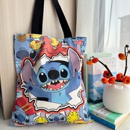Lilo & Stitch Handbag Canvas Shoulder Bag Crossbody Shopping Bag Large Capacity Lilo and Stitch Stud
