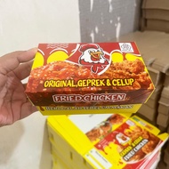S XS PRINTED DIP/ fried chicken box KFC box/ dip chicken box/ geprek box KFC chicken box ceprek chic