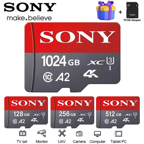 Sony Ultra Micro SD Card Micro Tf SD 1TB 512GB 256GB Micro Tf SD Card SD/TF Flash Card Memory Card 1