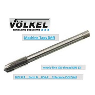 Volkel Machine Taps (Mf) 10~13 Spiral Point Metric-Fine ISO-Thread DIN 13 (DIN 374(FORM B HSS-E) (Or