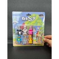 JTO 6pcs bluey cartoon figure collections toys