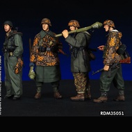 Wwiii Soldier Combination Quadruple GK White Model Figure 997