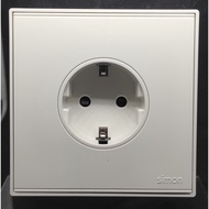 SIMON E6 WHITE PLUG OUTLET SCHUKO POWER OUTLET/