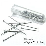 [ 40pcs/ tube] Micropin/ Dressmarking Pins / Jarum Peniti Kepala Mancis
