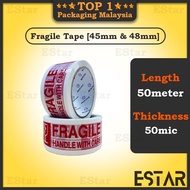 45mm 48mm High Quality Fragile Tape Opp Tape 1 unit [FT01]