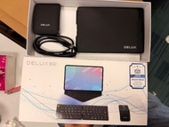 DELUX 折疊藍牙鍵盤滑鼠套裝連支架皮套