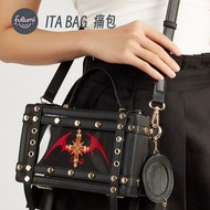 Ita Bag DIY Anime Badge Crossbody Bag PU Ita Bag Transparent Shoulder Bag Gothic Style Bag