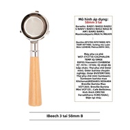 58mm Không Đáy Portafilter Giỏ Cho Hibrew H7 H7A H10A Máy Pha Cà Phê Espresso 3 Tai Thay Thế Cà Phê 