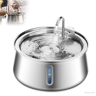 Cat Water Fountain Stainless Steel Automatic Pet Water Fountain Dog Water Dispenser with Filter and 