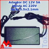 DC ADAPTOR 12V 5A POWER SUPPLY 12VDC 12 VDC 5 AMPERE