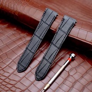 鱷魚皮錶帶適用於卡地亞桑托斯 Cartie Santos Skeleton WHSA0009 Watch strap21mm 18mm
