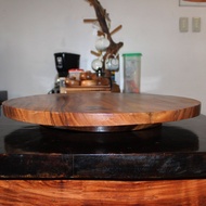 Wooden Lazy Susan Turntable - 22 inches