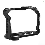 Andoer Camera Cage Aluminum Alloy Video Cage with Cold Shoe Mount Numerous 1/4 Inch Threads Replacem