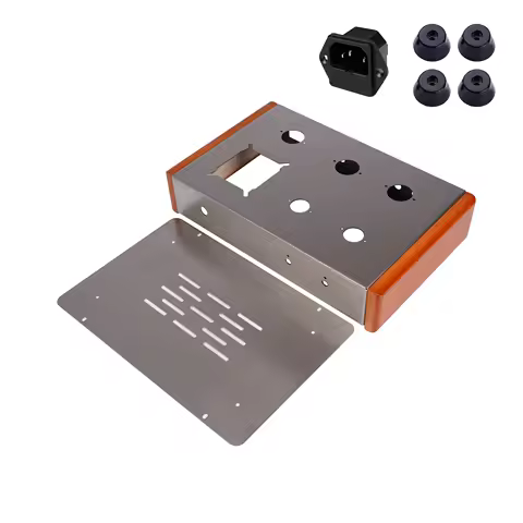 DIY 6N8P 6P3P 6L6 6V6 12AX7B EL84 300B KT88 EL34B 5Z4P Tube Amp Chassis - Stainless Steel Audio Ampl