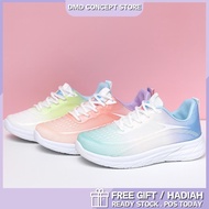 D24 Female Ice Silk Mesh Shoes Women Gradient Colour Breathable Sneaker Kasut Sukan Perempuan Keceru
