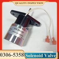 0306-5358 03065358 Stop Solenoid Valve 0250-12A2UC11S1 for X3.3 Engine Onan C33D5 C38D5 C30D6 12V