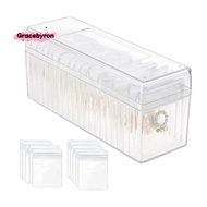 Acrylic Jewelry Box Organizer, with 20 Portable Anti Tarnish Jewelry Bags, Travel Jewelry Organizer,