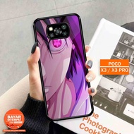 Lab Casing Softcase Glass Kaca Poco X3 Terbaru [ Anime 2] - CasePoco X3 Pro| Case Handphone - Sarung