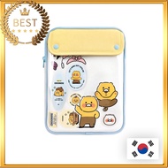 [KAKAO FRIENDS] 11Inch 12Inch CHOONSIK PVC Tablet Pouch + Stickers│Kakao Notebook Laptop Tablet Case Cover Pouch