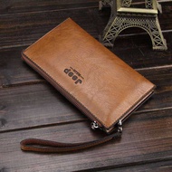 New MEN'S Long Wallet Zipper Handbag Fashionable Business