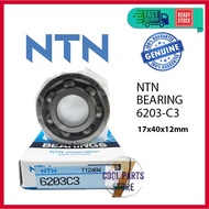 6203 C3 NTN Bearing 6203 (17 X 40 X 12mm) - 100% ORIGINAL