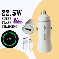 22.5W Super Charging Adapter In Car Charger 4.5V/5A With Type-C USB
