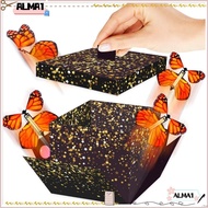 ALMA Creative Bounce Box, Anniversary Pop Up  Surprise Flying Butterfly Box, Happy Birthday Party Decorations Surprise Jumping Box DIY Folding Paper Box Mother's Day