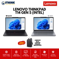 LENOVO THINKPAD T14 GEN 5 (INTEL) (ULTRA 7 155U, 16GB/32GB, 512GB/1TB, 14" WUXGA, BLACK/GREY, W11 PR