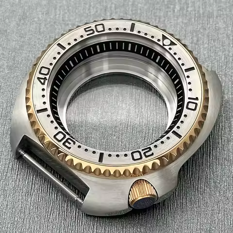 Mod SKX Case 6105 6309 Turtle Watch Case Sapphire Crystal See-Through Back Cover Fit NH36 NH35 4R/6R
