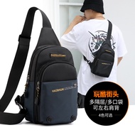 New Outdoor Men's Chest Bag Sports Multifunctional Crossbody Bag Chest Bag Casual Crossbody Bag Fishing Travel Bag