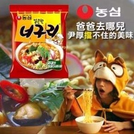 韓國農心浣熊麵昆布海鮮味(辣味)-5入
